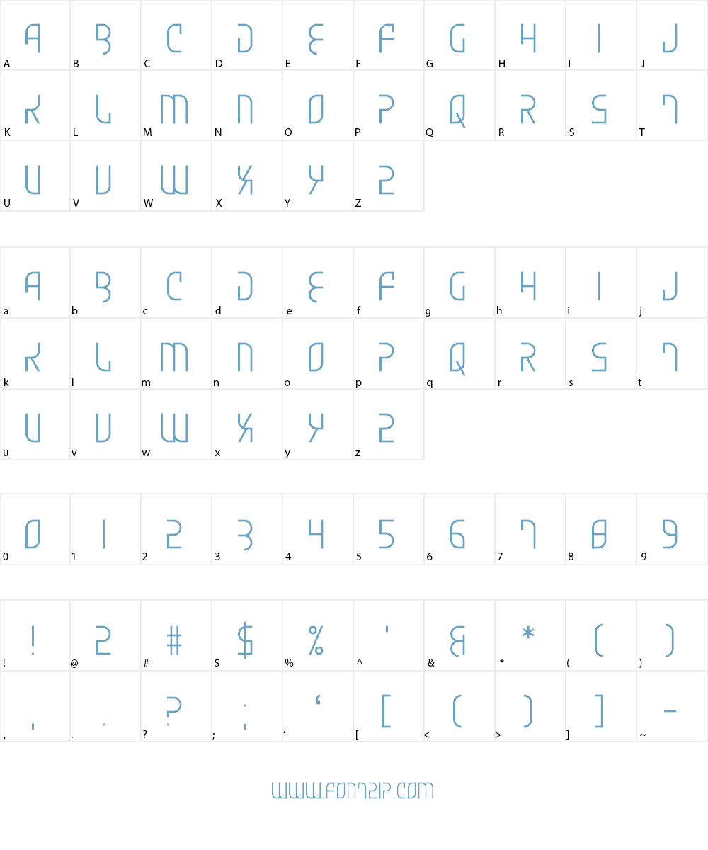 Skydiver On The Wing Font Character